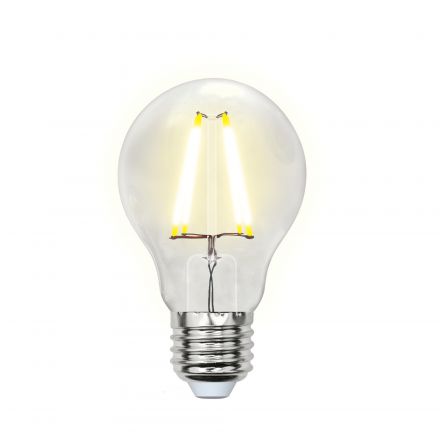 LED-A60-8W/NW/E27/CL GLA01TR Лампа светодиодная. Форма ''A'', прозрачная. Серия Air. Белый свет (4000K). Картон. ТМ Uniel