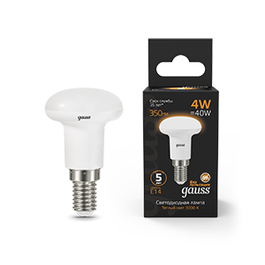 Лампа светодиодная LED 4 Вт 350 Лм 2700К теплая Е14 R39 Black Gauss
