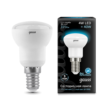 Лампа светодиодная LED 4 Вт 370 Лм 4100К белая Е14 R39 Black Gauss