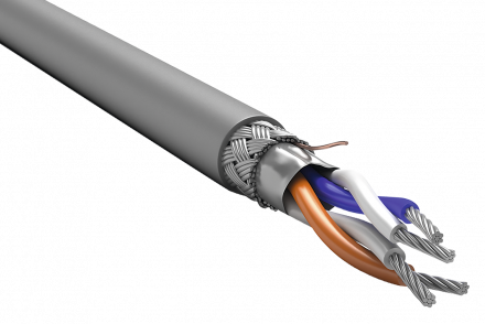 Кабель интерфейсный ITK RS-485 1х2х0.78 нг(А)-LS серый (200м)