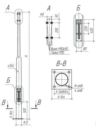 Опора круглоконическая НФК-4,5