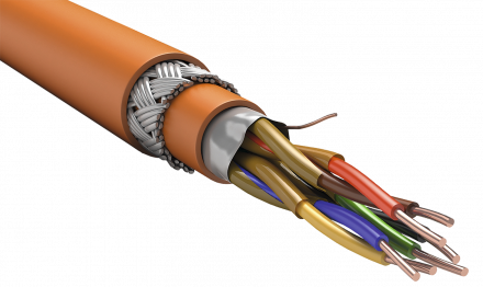 Кабель RS-485 1х2х0,64 Кнг(А)-FRLS оранжевый (200м)