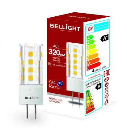 Лампа LED 4Вт 4000K 320Лм G4 IP 65 Bellight