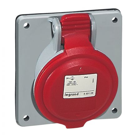 Розетка встраиваемая 32А 3К+H+З 380В IP44