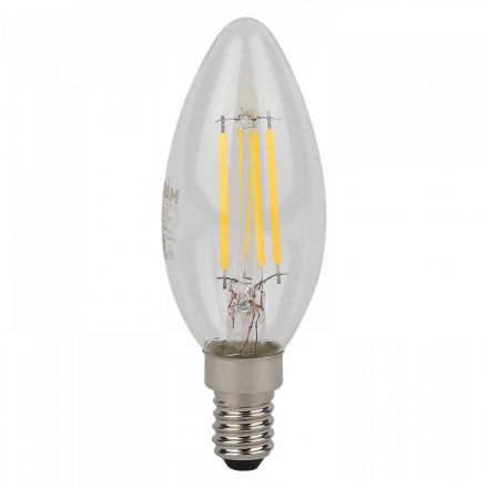 Лампа светодиодная филаментная LED Star Свеча 4Вт (замена 40Вт), 480Лм, 2700К, цоколь E14 OSRAM