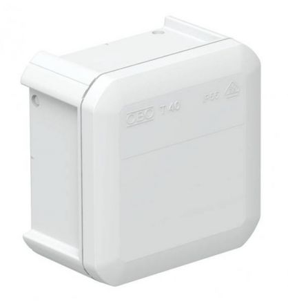 Коробка распаячная T40 90x90x52 сплошная стенка