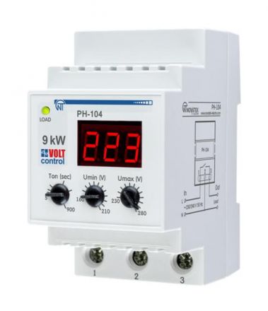 Реле напряжения РН-104 40А DIN