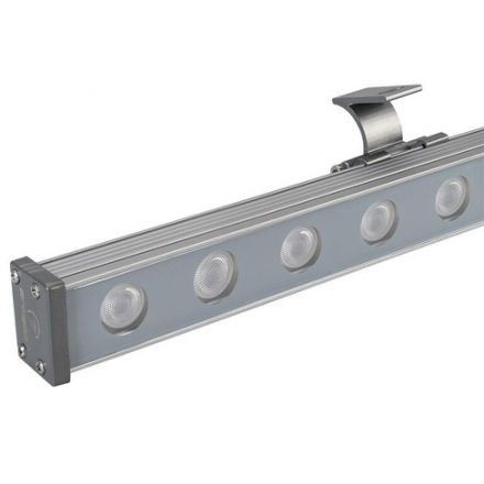 Светодиодный прожектор AR-LINE-1000L-48W-24V RGB-Day4000 (Grey, 15x45 deg, DMX512) (ARL, Закрытый)
