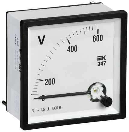 Вольтметр 600В 72х72 AC непосредственное включение Э47