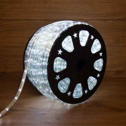 Дюралайт профессиональная LED, свечение с динамикой (3W) - белый Эконом 24 LED/м , бухта 100м