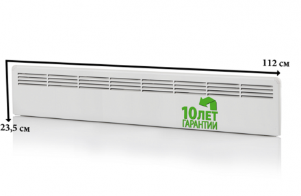 Конвектор 1000W с механическим термостатом IP21 235мм вилка