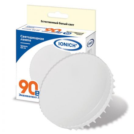 Лампа светодиодная LED 10w 4000К, GX53, 900Лм IONICH