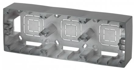 Коробка наклад. монтажа 3 поста, Эра12, графит 12-6103-12 ЭРА