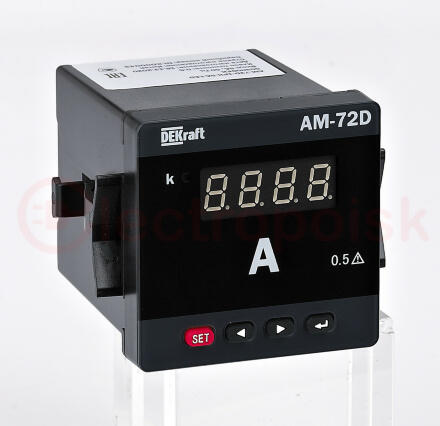Ампер-р циф. 72x72 1PH 5А LED