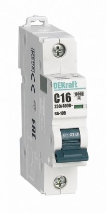 Выключатель автоматический 1P кривая C 4A 10кА ВА-105
