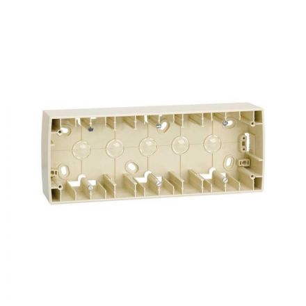 Коробка наружной установки на 3 поста 89х229х37 mm S82 слоновая кость