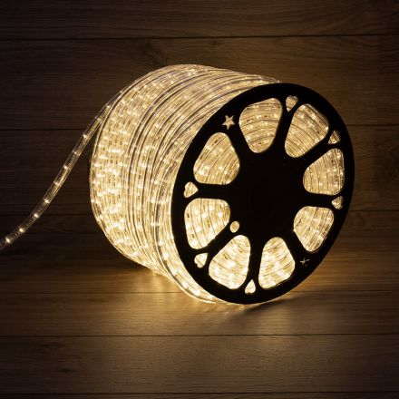 Дюралайт LED профессиональная, эффект мерцания (2W) - ТЕПЛЫЙ БЕЛЫЙ, 36 LED/м, бухта 100м