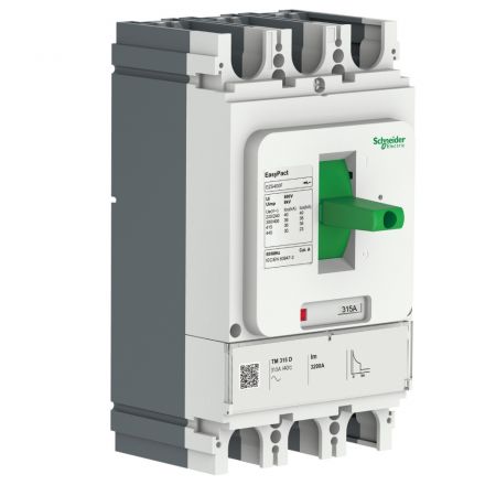 АВТОМАТИЧЕСКИЙ ВЫКЛЮЧАТЕЛЬ EASYPACT EZS400N TM315D 3П3Т 50kA НЕРЕГУЛИРУЕМЫЙ