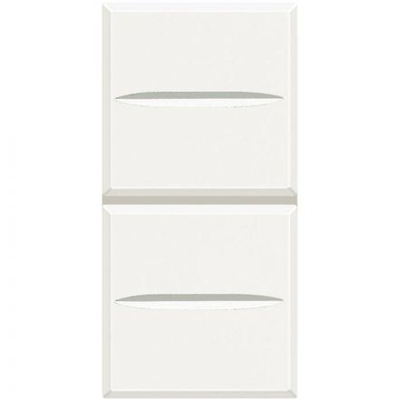 Axolute Кнопка двойная 1Р (NO) + 1Р (NO) 10А 250В~ белый