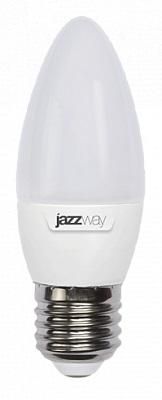 Лампа светодиодная LED 9w E27 4000K свеча Jazzway