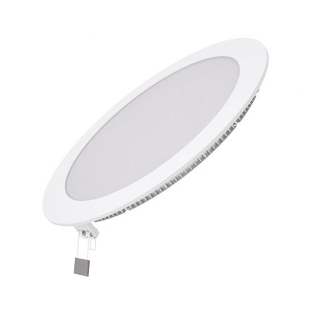 Светильник светодиодный встраиаемый LED ДВО 18 Вт 1560 Лм 6500К IP20 d225х22 мм монт d210 мм Slim Gauss