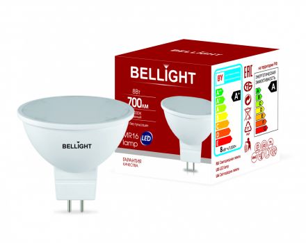 Лампа LED 8Вт 4000K 700Лм MR16 IP 65 Bellight