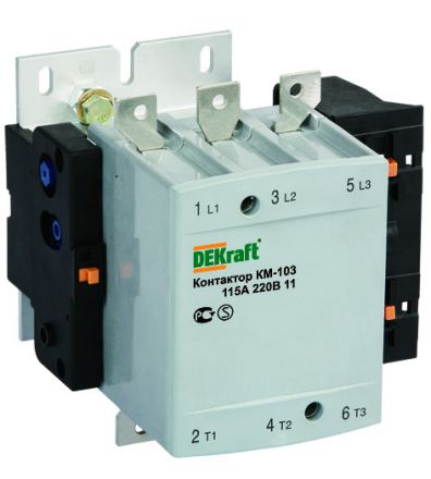 Контактор 150А 380В AC3 1НО КМ-103 DEKraf
