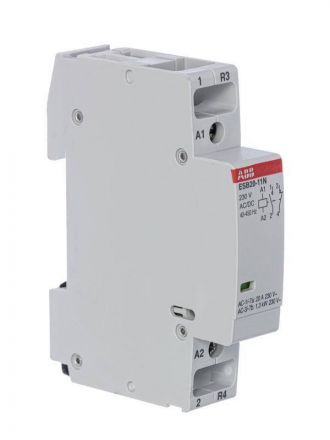 Контактор ESB20-11N-06 модульный (20А АС-1, 1НО+1НЗ), катушка 230В AC/DC