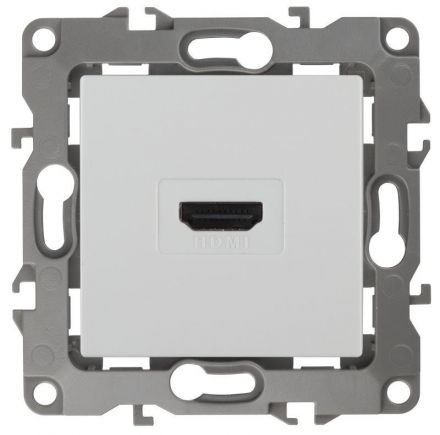 Розетка HDMI, Эра12, белый, 12-3114-01