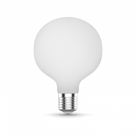 Лампа светодиодная филаментная LED 10 Вт 1070 лм 3000К AC185-265В E27 шар G95 теплая матовая колба Black Filament Gauss