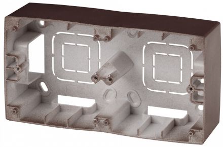 Коробка наклад. монтажа 2 поста, Эра12, бронза 12-6102-13
