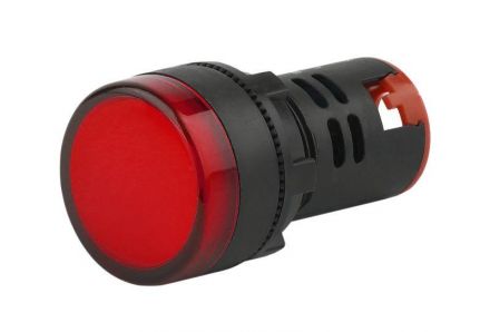 Лампа AD22DS(LED)матрица d22мм красный 230В