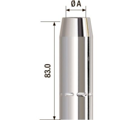 Сопло газовое D 16 мм FB 400 (5 шт.)