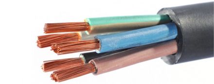 Кабель силовой КГтп-ХЛ 5х1,5(мп) ТРТС