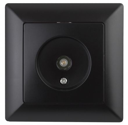Розетка TV одиночная, СУ, Solo, антрацит, 4-301-05