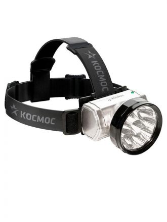 Фонарь налобный аккумуляторный KOCAccuH10LED, 10 LED, аккум. 3 АА, 140 Lm, 12 часов, Космос
