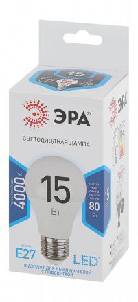 Лампа светодиодная LED A60-15W-840-E27(диод,груша,15Вт,нейтр,E27)