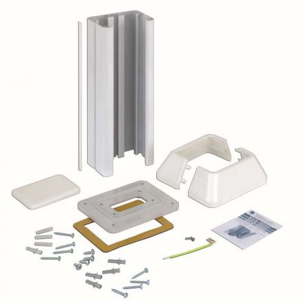 Connect Миниколонна 1-сторонняя на 2 CIMA-модуля 336х715(125)х1095(164) мм SC белый