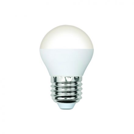 Лампа светодиодная LED-G45-5W/4000K/E27/FR/SLS Форма шар матовая Белый свет (4000K) ТМ Volpe