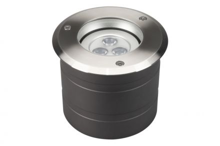 Светильник ART-GROUND-COLOR-TURN-R115-9W RGB (SL, 25 deg, 24V) (ARL, IP67 Металл, 3 года)