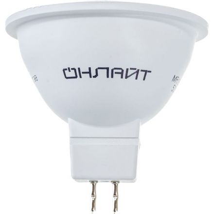 Лампа светодиодная LED 7вт 230в GU5.3 белый ОНЛАЙТ