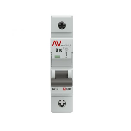 Выключатель автоматический AV-6 1P 10A (B) 6kA AVERES