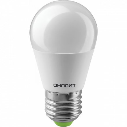 Лампа светодиодная LED 8вт E27 теплый матовый шар