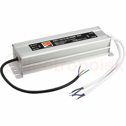 Драйвер BSPS 12V 16.5A=200W влагозащищенный IP67