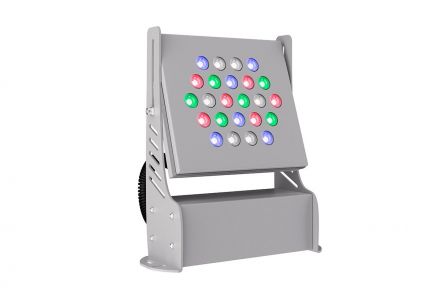Светильник ПРОЖЕКТОР RGBW (СБУ) 25Вт 2500Лм 3,0К КСС К13 IP67
