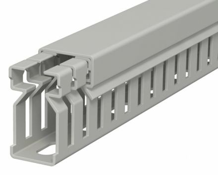 Распределительный кабельный канал LK4 30x15x2000 мм (ПВХ, серый)
