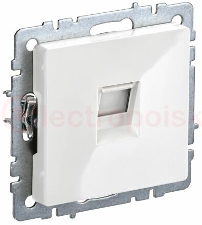 BRITE Розетка компьютерная RJ45 кат.5E РК10-БрБ белый