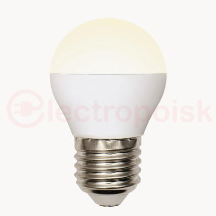 Лампа светодиодная с трехступенчатым диммером 100-50-10 LED 6вт 175-250В шар 510Лм Е27 3000К Uniel Multibrigh