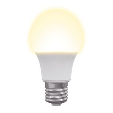 LED-A60-11W/WW/E27/FR/NR Лампа светодиодная. Форма ''A'', матовая. Серия Norma. Теплый белый свет (3000K). Картон. ТМ Volpe''