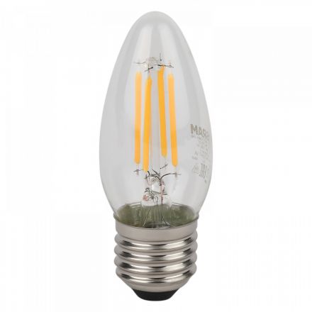 Лампа светодиодная филаментная LED Star Свеча 4Вт (замена 40Вт), 470Лм, 2700К, цоколь E27 OSRAM